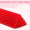 imageJOYIN 120 PCS Valentine Heart Shaped Pink Straws Reusable Drinking Cute Straw for Valentines day Cocktail Birthday Party Bridal Shower Wedding Supplies Valentine PartyRed