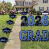 imageJOYIN 14 Pcs Graduation Yard Signs Class of 2026 Black amp Gold Congrats Grad Lawn Stakes with 28 Stakes for 2026 Graduation Party Decorations Outdoor College High School Party SuppliesBlue