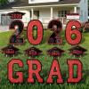 imageJOYIN 14 Pcs Graduation Yard Signs Class of 2026 Black amp Gold Congrats Grad Lawn Stakes with 28 Stakes for 2026 Graduation Party Decorations Outdoor College High School Party SuppliesRed