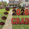 imageJOYIN 14 Pcs Graduation Yard Signs Class of 2026 Black amp Gold Congrats Grad Lawn Stakes with 28 Stakes for 2026 Graduation Party Decorations Outdoor College High School Party SuppliesRed