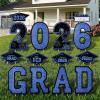 imageJOYIN 14 Pcs Graduation Yard Signs Class of 2026 Black amp Gold Congrats Grad Lawn Stakes with 28 Stakes for 2026 Graduation Party Decorations Outdoor College High School Party SuppliesBlue
