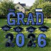 imageJOYIN 14 Pcs Graduation Yard Signs Class of 2026 Black amp Gold Congrats Grad Lawn Stakes with 28 Stakes for 2026 Graduation Party Decorations Outdoor College High School Party SuppliesBlue