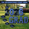 imageJOYIN 14 Pcs Graduation Yard Signs Class of 2026 Black amp Gold Congrats Grad Lawn Stakes with 28 Stakes for 2026 Graduation Party Decorations Outdoor College High School Party SuppliesBlue