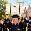 imageJOYIN 2026 Graduation Guestbook AlternativeBlue amp Silver 12 Congrats Graduation Party Decorations Class of 2026 Grad Card for High School College Grad Gift Party Guest Signing CardboardGold