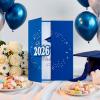 imageJOYIN 2026 Graduation Guestbook AlternativeBlue amp Silver 12 Congrats Graduation Party Decorations Class of 2026 Grad Card for High School College Grad Gift Party Guest Signing CardboardBlue