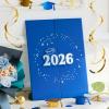 imageJOYIN 2026 Graduation Guestbook AlternativeBlue amp Silver 12 Congrats Graduation Party Decorations Class of 2026 Grad Card for High School College Grad Gift Party Guest Signing CardboardBlue