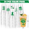 imageJOYIN 24 Pcs 16OZ Graduation Party Plastic Cups Blue 24 Designs Disposable Cups for Class of 2026 Graduates Tableware Bulk for High School College Graduation School Grad Party Supply DecorGreen