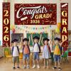 imageJOYIN 3 Pcs Graduation Backdrop Decorations Class of 2025 Satin Congrats Grad Banner Set Maroon amp Gold Party Banner Hanging Porch Supplies for Graduation Party Indoor Outdoor Decor Photoshoot PropsMaroon