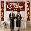imageJOYIN 3 Pcs Graduation Backdrop Decorations Class of 2025 Satin Congrats Grad Banner Set Maroon amp Gold Party Banner Hanging Porch Supplies for Graduation Party Indoor Outdoor Decor Photoshoot PropsMaroon