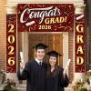 imageJOYIN 3 Pcs Graduation Backdrop Decorations Class of 2025 Satin Congrats Grad Banner Set Maroon amp Gold Party Banner Hanging Porch Supplies for Graduation Party Indoor Outdoor Decor Photoshoot PropsMaroon