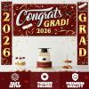 imageJOYIN 3 Pcs Graduation Backdrop Decorations Class of 2025 Satin Congrats Grad Banner Set Maroon amp Gold Party Banner Hanging Porch Supplies for Graduation Party Indoor Outdoor Decor Photoshoot PropsMaroon