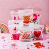 imageJOYIN 36 Pcs Valentines Day Cellophane Gift BagCandy Treat BagsGoodie Bags with 6 Themed Designs for Kids Party Favors Classroom Exchange Prizes Valentines Cookie BagsRed