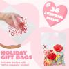 imageJOYIN 36 Pcs Valentines Day Cellophane Gift BagCandy Treat BagsGoodie Bags with 6 Themed Designs for Kids Party Favors Classroom Exchange Prizes Valentines Cookie BagsPink