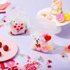 imageJOYIN 36 Pcs Valentines Day Cellophane Gift BagCandy Treat BagsGoodie Bags with 6 Themed Designs for Kids Party Favors Classroom Exchange Prizes Valentines Cookie BagsRose Red