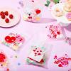 imageJOYIN 36 Pcs Valentines Day Cellophane Gift BagCandy Treat BagsGoodie Bags with 6 Themed Designs for Kids Party Favors Classroom Exchange Prizes Valentines Cookie BagsRose Red