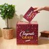 imageJOYIN 9 Graduation Decorations Card Box with 36 PCS Cards Maroon Congrats Grad Money Box for Class of 2025 Grad Party Decoration Gift Holder for Graduation Party Favor Gifts SuppliesMaroon