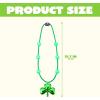 imageJOYIN St Patricks Day LED Shamrock Bead Necklace Green Jumbo Bead Necklace for St Patricks Day Carnival Dress Up Costume Party Accessories Irish Decorations Favors