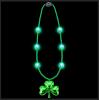 imageJOYIN St Patricks Day LED Shamrock Bead Necklace Green Jumbo Bead Necklace for St Patricks Day Carnival Dress Up Costume Party Accessories Irish Decorations Favors