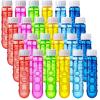 imageSloosh 24 Pack 2oz Bubble Liquid Clear Bottle with Wand Set for Kids Summer Bubble Fun Activity Easter and Assortment Party FavorsWhorl