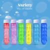 imageSloosh 24 Pack 2oz Bubble Liquid Clear Bottle with Wand Set for Kids Summer Bubble Fun Activity Easter and Assortment Party FavorsWhorl