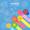 imageSloosh 24 Pack Fruits Mini Bubble Wands 1 oz for Kids Summer Bubble Fun Activity Easter Themed Birthday Wedding Assortment Party Favors Gift