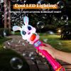 imageSloosh Easter Bunny Bubble Wand for Kids Ages3 Light Up Automatic Bubble Maker with LED amp Sound Effect for Toddler Birthday Party Gifts Outdoor Easter Basket Stuffers