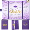 imageJOYIN 2026 Graduation Guestbook AlternativeBlue amp Silver 12 Congrats Graduation Party Decorations Class of 2026 Grad Card for High School College Grad Gift Party Guest Signing CardboardPurple