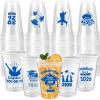 imageJOYIN 24 Pcs 16OZ Graduation Party Plastic Cups Blue 24 Designs Disposable Cups for Class of 2026 Graduates Tableware Bulk for High School College Graduation School Grad Party Supply DecorBlue