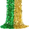 imageJOYIN 24 Pcs St Patricks Day Shamrock Necklaces Set 12 Green and 12 Golden Shamrock Bead Necklaces for St Patricks Day Dressing Up Costume Accessories Irish Carnival Party Favor Supplies