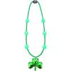 imageJOYIN St Patricks Day LED Shamrock Bead Necklace Green Jumbo Bead Necklace for St Patricks Day Carnival Dress Up Costume Party Accessories Irish Decorations Favors