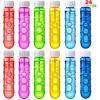 imageSloosh 24 Pack 2oz Bubble Liquid Clear Bottle with Wand Set for Kids Summer Bubble Fun Activity Easter and Assortment Party FavorsWhorl