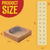 imageJOYIN 15 Pcs 10x10x25 inch Designer Kraft Bakery Boxes with Stickers Perfect for Cakes Pies Cookies Muffins Thanksgiving amp Christmas