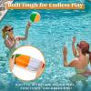 imageJOYIN 12 Packs 16 Inflatable Beach Balls Large Rainbow Beach Balls Bulk for Pool Parties Kids and Adults Summer Pool Party Toys Beach Toys Party Favors1612inch