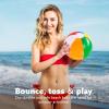 imageJOYIN 12 Packs 16 Inflatable Beach Balls Large Rainbow Beach Balls Bulk for Pool Parties Kids and Adults Summer Pool Party Toys Beach Toys Party Favors1612inch