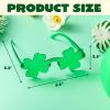 imageJOYIN 3 Pcs St Patricks Day Shamrock Sunglasses Four Leaf Clover Glasses Green Eyewear for St Patricks Carnival Parade Dress Up Accessories Costumes Party Favors for Men WomenClassic