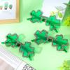 imageJOYIN 3 Pcs St Patricks Day Shamrock Sunglasses Four Leaf Clover Glasses Green Eyewear for St Patricks Carnival Parade Dress Up Accessories Costumes Party Favors for Men WomenGlitter