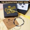 imageJOYIN Graduation Gifts 2026 for Her Graduation Bracelet with Greeting Card and Gift Box Inspirational Gifts for Women Besties High School College Classmates Suitable for 14 Years AboveDark Blue