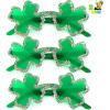 imageJOYIN 3 Pcs St Patricks Day Shamrock Sunglasses Four Leaf Clover Glasses Green Eyewear for St Patricks Carnival Parade Dress Up Accessories Costumes Party Favors for Men WomenGlitter