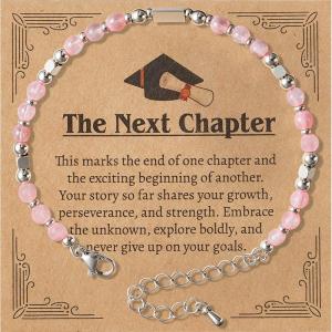 imageJOYIN Graduation Gifts 2026 for Her Graduation Bracelet with Greeting Card and Gift Box Inspirational Gifts for Women Besties High School College Classmates Suitable for 14 Years AbovePink