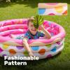 image3 Pack 45 X 10 Inflatable Kiddie Pools Watermelon amp Pineapple amp Cupcake Swimming Pool for Kids Seasonal Merriment IndoorampOutdoor Water Pool Baby Swimming Pool Pit Ball Pool
