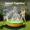 image3 Pack 45 X 10 Inflatable Kiddie Pools Watermelon amp Pineapple amp Cupcake Swimming Pool for Kids Seasonal Merriment IndoorampOutdoor Water Pool Baby Swimming Pool Pit Ball Pool