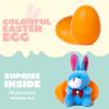 imageJOYIN 12 Pcs Prefilled Easter Eggs with Plush Toys Plastic Eggs Filled with Mini Stuffed Plush Toys Basket Stuffers for Toddlers Easter Egg Hunt Party Favors Classroom Prizes for KidsBunny Toys