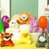 imageJOYIN 12 Pcs Prefilled Easter Eggs with Plush Toys Plastic Eggs Filled with Mini Stuffed Plush Toys Basket Stuffers for Toddlers Easter Egg Hunt Party Favors Classroom Prizes for KidsAnimal Toys