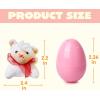imageJOYIN 24 Pcs Filled Easter Eggs Plush Toy Bright Colorful Eggs Prefilled with Variety Plush Bunnies for Kids Toddlers Easter Basket Stuffers and Party FavorsAnimal Toys