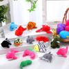 imageJOYIN 24 Pcs Filled Easter Eggs Plush Toy Bright Colorful Eggs Prefilled with Variety Plush Bunnies for Kids Toddlers Easter Basket Stuffers and Party FavorsSea Animal Toys
