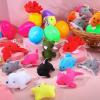 imageJOYIN 24 Pcs Filled Easter Eggs Plush Toy Bright Colorful Eggs Prefilled with Variety Plush Bunnies for Kids Toddlers Easter Basket Stuffers and Party FavorsSea Animal Toys