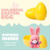 imageJOYIN 24 Pcs Filled Easter Eggs Plush Toy Bright Colorful Eggs Prefilled with Variety Plush Bunnies for Kids Toddlers Easter Basket Stuffers and Party FavorsBunny Toys
