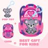imageJOYIN 28 Packs Valentines Day Gift Cards with Pop Fidget Keychain Toys Dinosaur Stress Anxiety Relief Fidget Toys with Cards for Kids Valentines Classroom Exchange Prizes Party FavorsAnimal Pop Bubble Keychain