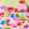 imageJOYIN 28 Packs Valentines Day Gift Cards with Pop Fidget Keychain Toys Dinosaur Stress Anxiety Relief Fidget Toys with Cards for Kids Valentines Classroom Exchange Prizes Party FavorsDinosaur Pop Bubble Keychain