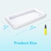 imageJOYIN 3Pack Inflatable Serving Bars Cooler  Inflatable Cooler Ice Buffet Salad Serving Trays with Drain Plug Food Drink Holder for Indoor Outdoor Summer Picnic Beach Pool Luau Party